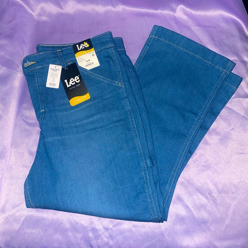 Lee Women’s Cropped Flare Wide Leg Jeans 16M